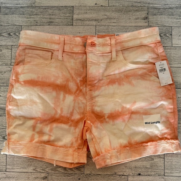 Old Navy Girls orange tie dye Shorts (size 16) NWT - Picture 2 of 6
